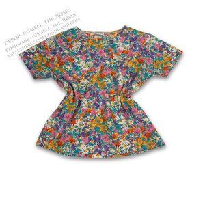 VTG Boxy Floral Tee | Women's Medium | Springtime Cottagecore Floral T-Shirt